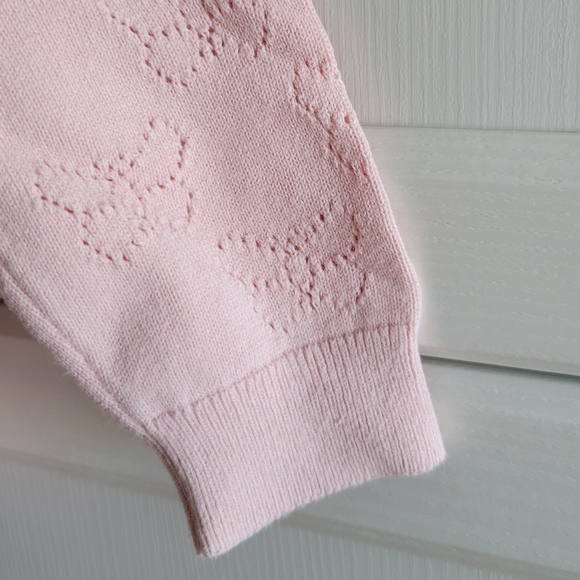 Pointelle knit cardigan for baby girl - Picture 4 of 7